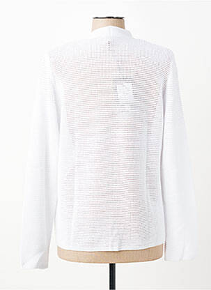 Gilet manches longues coupe cintrée blanc RABE femme