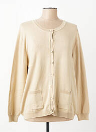 Gilet manches longues coupe cintrée beige GRIFFON femme