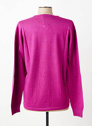 Gilet manches longues fermeture boutonnée sur le devant violet ELLEMME homme