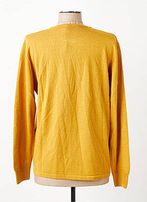 Gilet manches longues fermeture boutonnée sur le devant jaune ELLEMME homme
