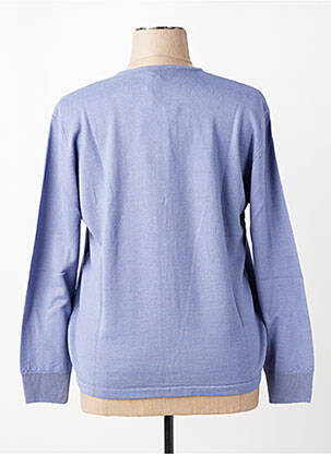 Gilet manches longues fermeture boutonnée sur le devant violet ELLEMME femme