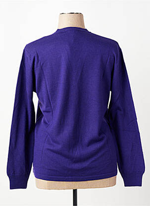Gilet manches longues coupe cintrée violet ELLEMME femme