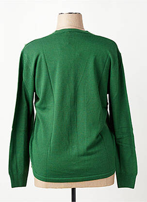 Gilet manches longues coupe cintrée vert ELLEMME femme