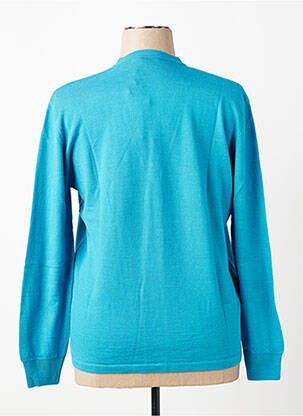 Gilet manches longues coupe cintrée bleu ELLEMME femme