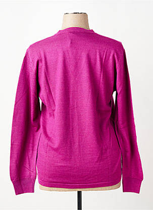 Gilet manches longues coupe cintrée violet ELLEMME femme
