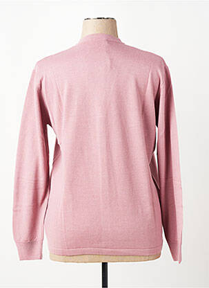 Gilet manches longues coupe cintrée rose ELLEMME femme