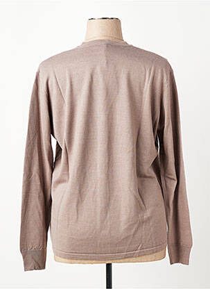 Gilet manches longues coupe cintrée marron ELLEMME femme