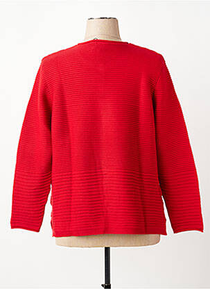 Gilet manches longues fermeture boutonnée sur le devant rouge OLSEN femme
