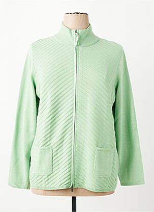 Gilet manches longues manches longues vert OLSEN femme
