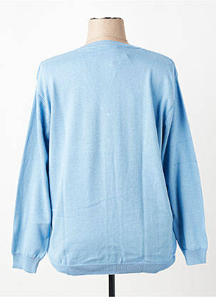 Gilet manches longues fermeture boutonnée sur le devant bleu GRIFFON femme