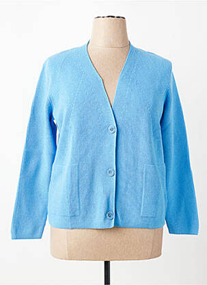 Gilet manches longues coupe cintrée bleu RABE femme