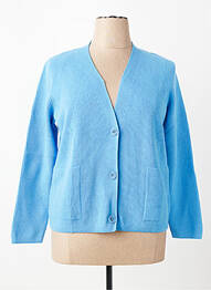 Gilet manches longues coupe cintrée bleu RABE femme
