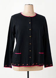 Gilet manches longues coupe cintrée noir TELMAIL femme