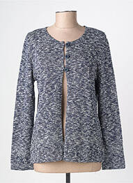 Gilet manches longues coupe cintrée bleu GRIFFON femme