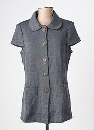 Gilet manches courtes coupe cintrée gris PAUPORTÉ femme