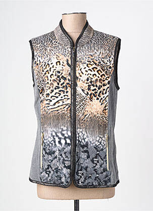 Gilet sans manche maille fine gris RABE femme