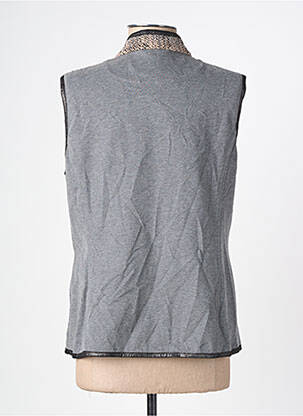 Gilet sans manche maille fine gris RABE femme