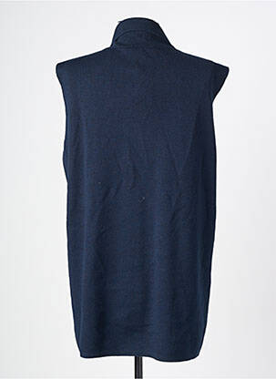 Gilet manches courtes coupe droite bleu ESCORPION femme