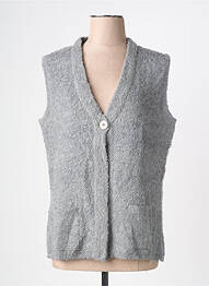 Gilet sans manche maille fine gris RABE femme