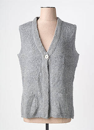 Gilet sans manche maille fine gris RABE femme
