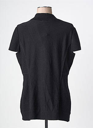 Gilet manches courtes fermeture boutonnée sur le devant noir PAUPORTÉ femme