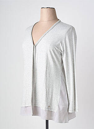 Gilet manches longues stretch gris RABE femme