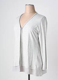 Gilet manches longues stretch gris RABE femme