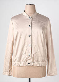 Veste casual col rond beige FRANK WALDER femme