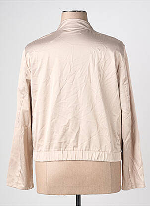 Veste casual col rond beige FRANK WALDER femme