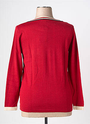 Pull coupe cintrée manches longues rouge PAUPORTÉ femme