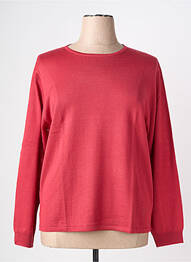 Pull coupe droite manches longues rouge LEWINGER femme