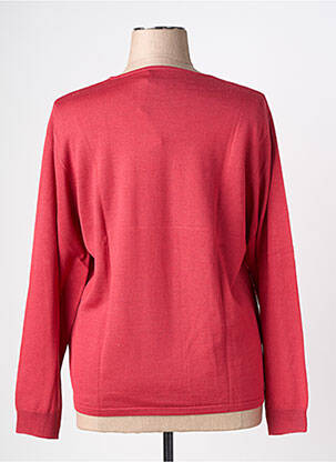 Pull coupe droite manches longues rouge LEWINGER femme