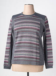 Pull coupe cintrée manches longues gris PAUPORTÉ femme