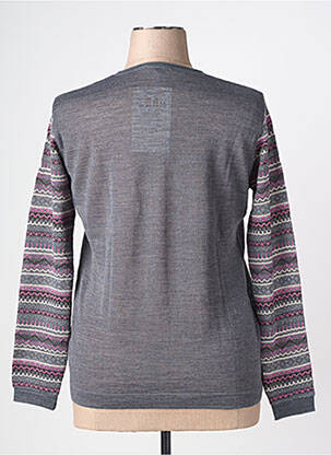 Pull coupe cintrée manches longues gris PAUPORTÉ femme