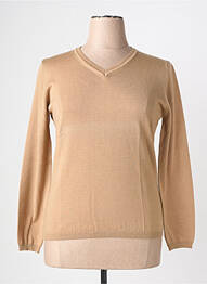 Pull coupe cintrée manches longues marron PAUPORTÉ femme