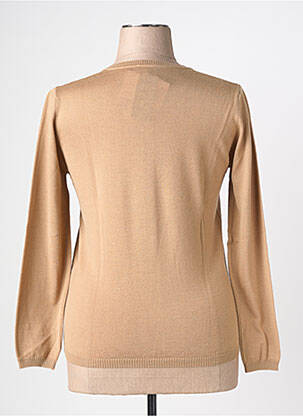 Pull coupe cintrée manches longues marron PAUPORTÉ femme