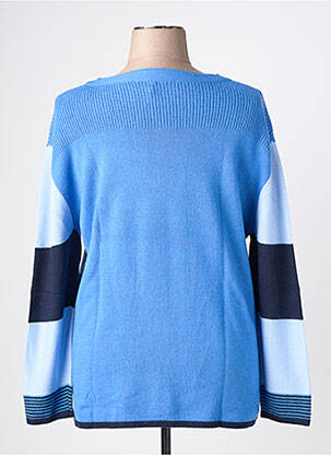 Pull coupe droite manches longues bleu OLSEN femme