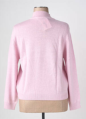 Pull coupe cintrée manches longues rose EDWIGE femme