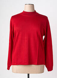 Pull coupe cintrée manches longues rouge LEWINGER femme