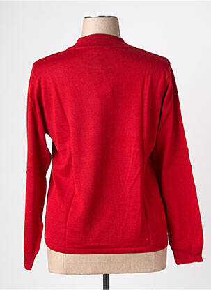 Pull coupe cintrée manches longues rouge LEWINGER femme