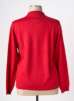 Pull coupe cintrée manches longues rouge clair LEWINGER femme