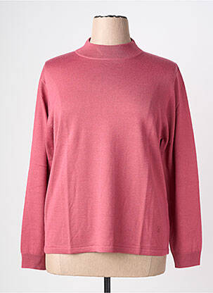 Pull coupe cintrée manches longues rose fonce LEWINGER femme