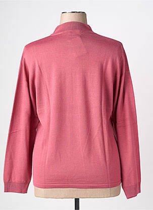 Pull coupe cintrée manches longues rose fonce LEWINGER femme