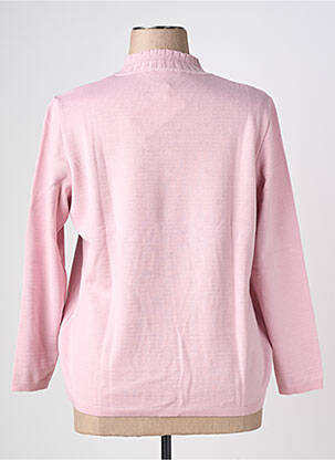 Pull coupe droite manches longues rose RODAM femme