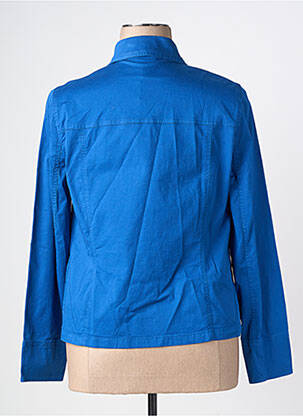 Veste casual col chemisier bleu GUY DUBOUIS femme