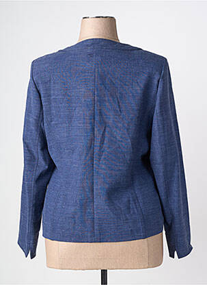 Veste casual col rond bleu PAUPORTÉ femme