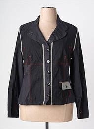 Veste casual col chemisier noir PAUSE CAFE femme