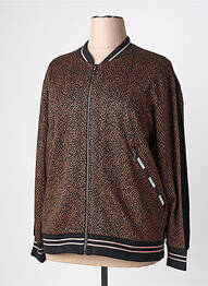 Veste casual col rond marron 7 SEASONS femme