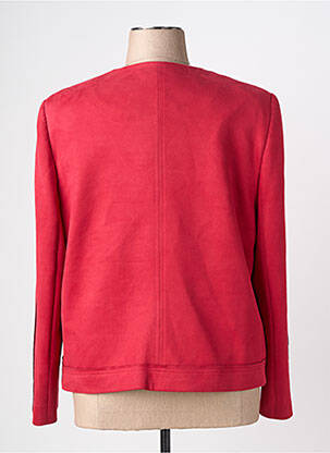 Veste casual col rond rouge CHRISTINE LAURE femme