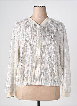 Veste casual col rond blanc RABE femme